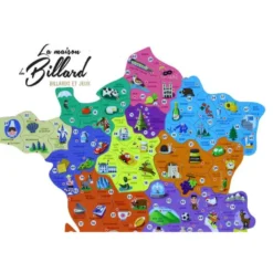 Puzzle en bois carte de France et Régions