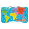 Puzzle en bois magnétique carte du monde