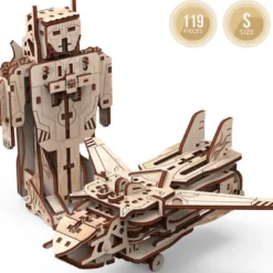 Puzzle en bois Robot-Avion : une sorte de nouveau Lego pour adultes