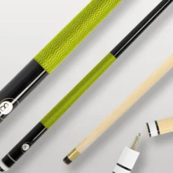 Queue de billard Mixte jaune et noir