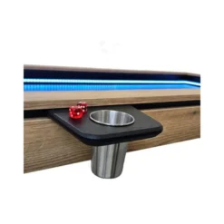 Repose gobelet + gobelet inox pour la table de jeux