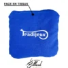 Sac bleu bi-matières pour cornhole grand modèle