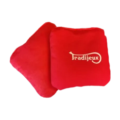 Sac rouge bi-matières pour cornhole grand modèle