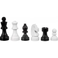 Set echecs et dames moderne 40 x 40 cm