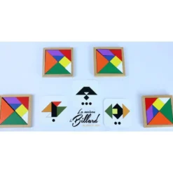 Speed tangram 4 joueurs en bois