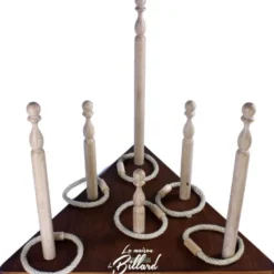 TRIANGLE ANNEAUX QUILLES, Le jouet en bois star des années 1900 !