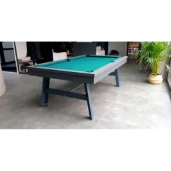 Une table style industriel qui se transforme en vrai billard